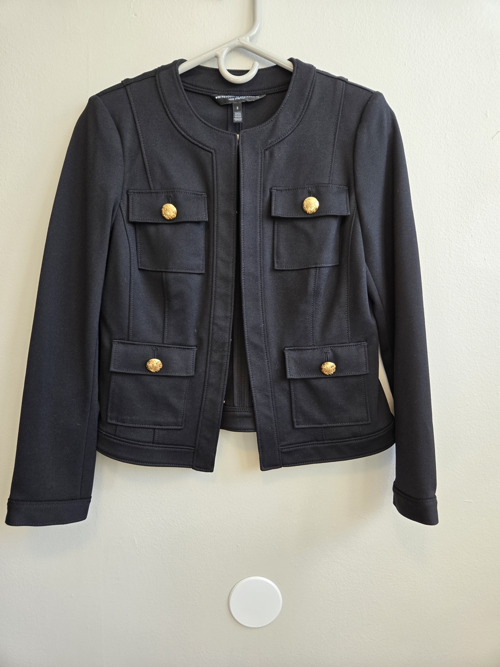 *EUC* WHBM Black Stylist Blazer, Sz 2